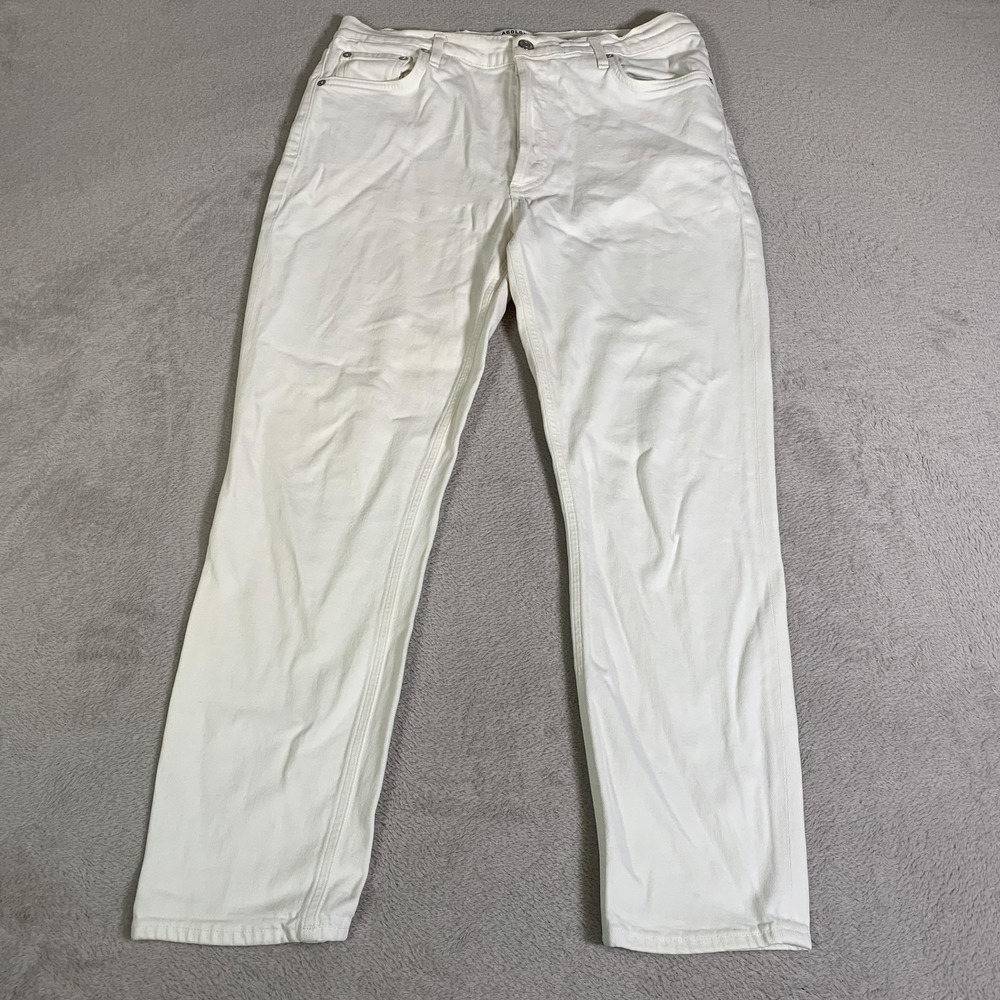 AGOLDE Nico High Rise Skinny Jeans Womens 31 White Denim Slim Stretch Bohemianโ